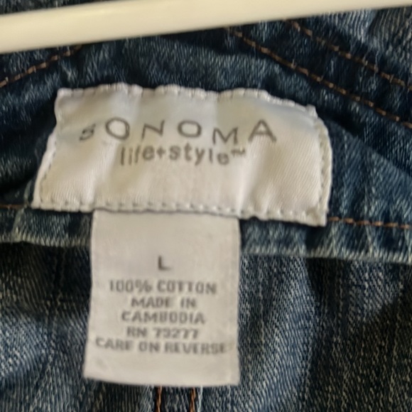 Denim overall shorts - Picture 2 of 2